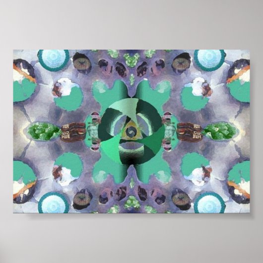 Een vliegend oog tijdens visies poster (Voorkant)