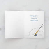 Een vliegerman met handtekeningen Vaderdag Wenskaa Kaart (Binnen)