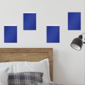 Een vliegtuig dat in de lucht vliegt met een blauw muurkunst sets (Slaapkamer)