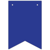 Een vliegtuig dat in de lucht vliegt met een blauw vlaggetjes (Eerste vlag)