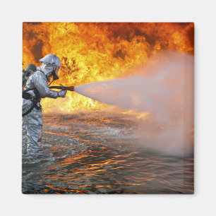 Een vliegtuig reddingsteams magneet