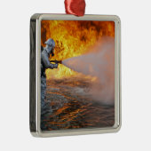 Een vliegtuig reddingsteams metalen ornament (Rechts)