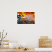 Een vliegtuig reddingsteams poster (Keuken)