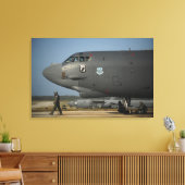 Een vliegtuigbemanning van de Amerikaanse luchtmac Canvas Afdruk (Insitu (Woonkamer))