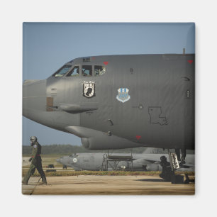 Een vliegtuigbemanning van de Amerikaanse luchtmac Magneet