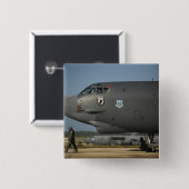 Een vliegtuigbemanning van de Amerikaanse luchtmac Vierkante Button 5,1 Cm (Voorkant /achterkant)