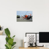 Een vliegtuigongeluk met een Amerikaanse kustwacht Poster (Thuiskantoor)