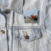 Een vliegtuigongeluk met een Amerikaanse kustwacht Vierkante Button 5,1 Cm (In situ)