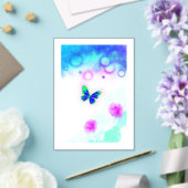 Een vlinder  acryl uitnodigingen (Insitu (Huwelijk))