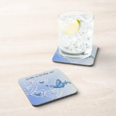 Een vlinder en hart bier onderzetter (Rechterzijde)