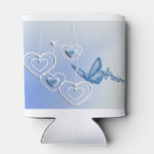 Een vlinder en hart blikjeskoeler (Achterkant)