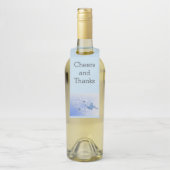 Een vlinder en hart flessenhanger (Op fles)