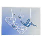 Een vlinder en hart groot cadeauzakje (Achterkant)