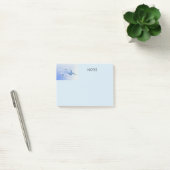 Een vlinder en hart post-it® notes (Kantoor)