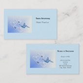 Een vlinder en hart visitekaartje (Voorkant / Achterkant)