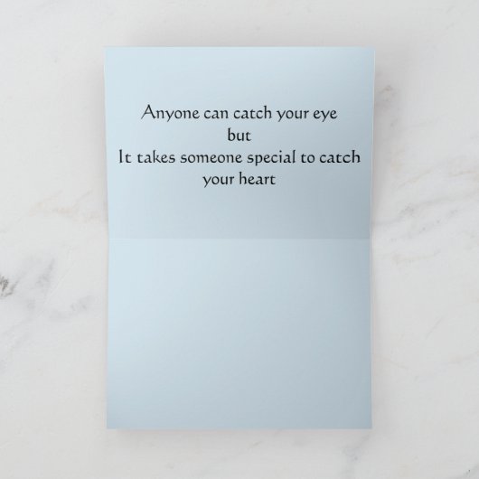 Een vlinder en harten kaart (Binnen)