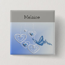 Een vlinder en harten