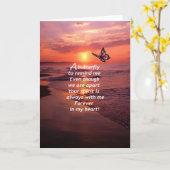 Een vlinder om me eraan te herinneren kaart (Gele Bloem)