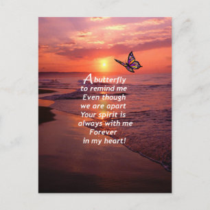 Een vlinder om me te herinneren briefkaart