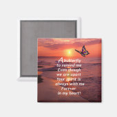 Een vlinder om me te herinneren magneet (Voorkant / Achterkant)