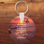 Een vlinder om me te herinneren sleutelhanger (Voorkant)