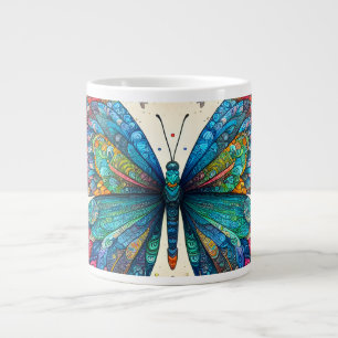 Een vlinder regenboogballet grote koffiekop