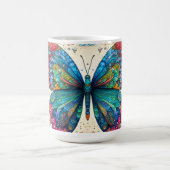 Een vlinder regenboogballet koffiemok (Center)
