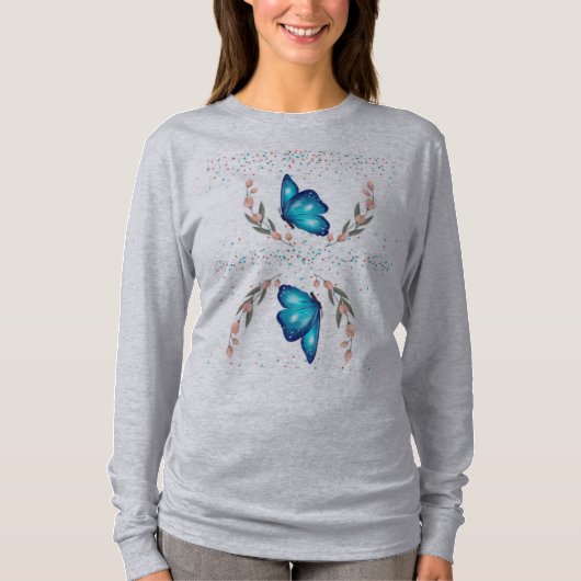 Een vlinder. t-shirt (Voorkant)