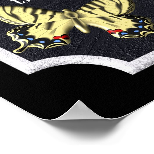 Een vlinder worden - Afdrukken Poster (Hoek)