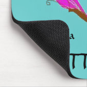 Een vlinder worden - mousepad muismat (Hoek)