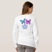 Een vlinder worden t-shirt (Achterkant volledig)
