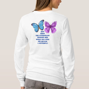 Een vlinder worden t-shirt