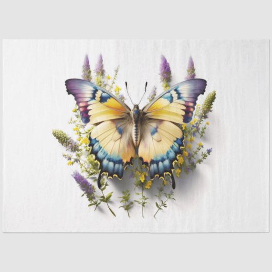 Een vlinderbloemserie ontwerp 16 tissuepapier (Voorkant)