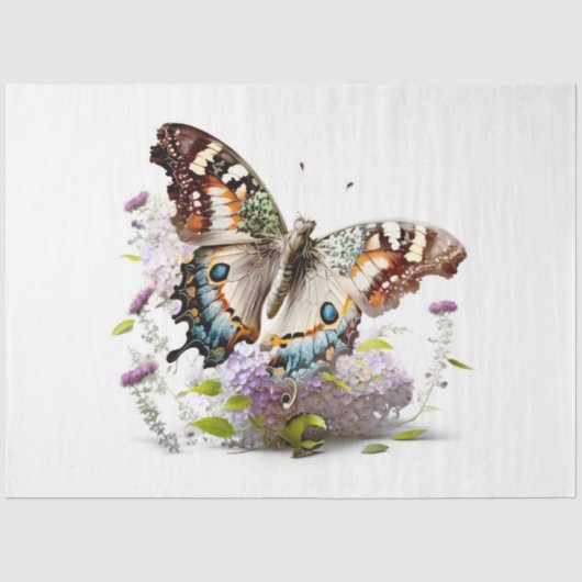 Een vlinderbloemserie ontwerp 2 tissuepapier (Voorkant)