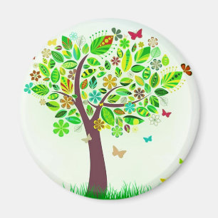Een vlinderboom magneet
