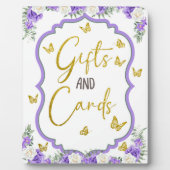 Een vlindertje is op komst tafel Plaque Fotoplaat (Voorkant)