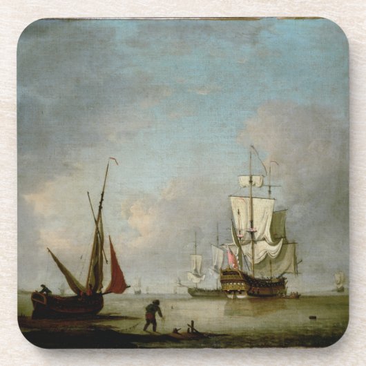 Een vloed in kalm water onderzetter (Voorkant)