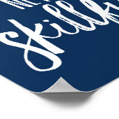 Een vloeiend Zee heeft nooit een behendige zeemach Poster (Hoek)