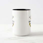 Een vloeiend Zee heeft nooit gesmoord Tweekleurige Koffiemok (Center)