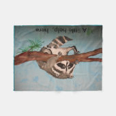 Een vlooiengooi, dierlijk afdrukken fleece deken (Voorkant (Horizontaal))