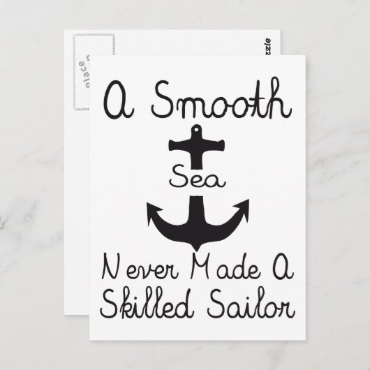 Een vlot Zee Briefkaart (Voorkant / Achterkant)