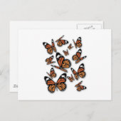 Een vlucht Butterflies Briefkaart (Voorkant / Achterkant)