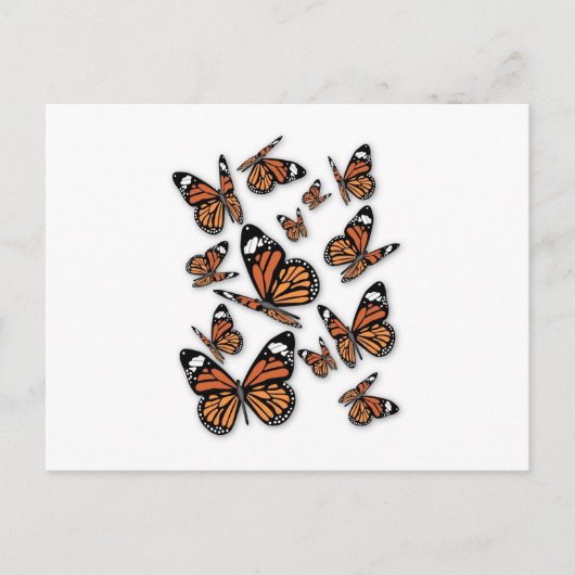 Een vlucht Butterflies Briefkaart (Voorkant)