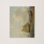 Een vlucht die passagiers naar twee verankeringspu legpuzzel (Verticaal)