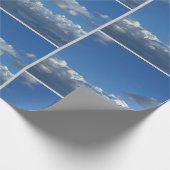 Een vlucht onder de wolken cadeaupapier (Hoek)