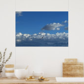 Een vlucht onder de wolken poster (Keuken)