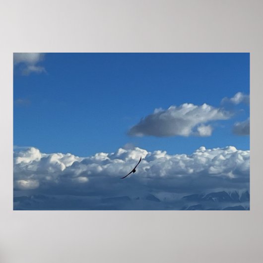 Een vlucht onder de wolken poster (Voorkant)