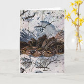 Een vlucht van Boomkwartels Kaart (Gele Bloem)