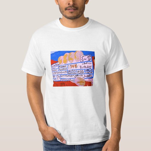 een vluchteling sinds 1948 t-shirt (Voorkant)