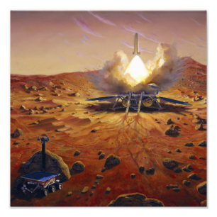 Een voertuig van Mars 2 Foto Afdruk